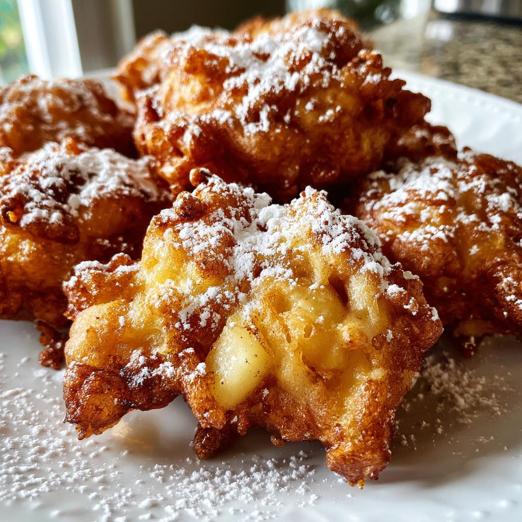 air fryer apple fritters party dessert