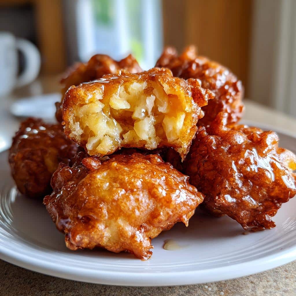air fryer apple fritters quick - detail 1