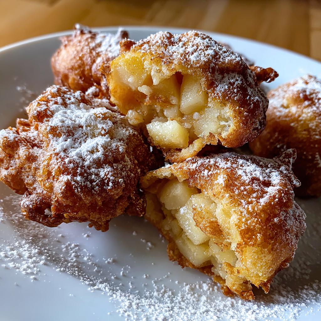 air fryer apple fritters simple ingredients