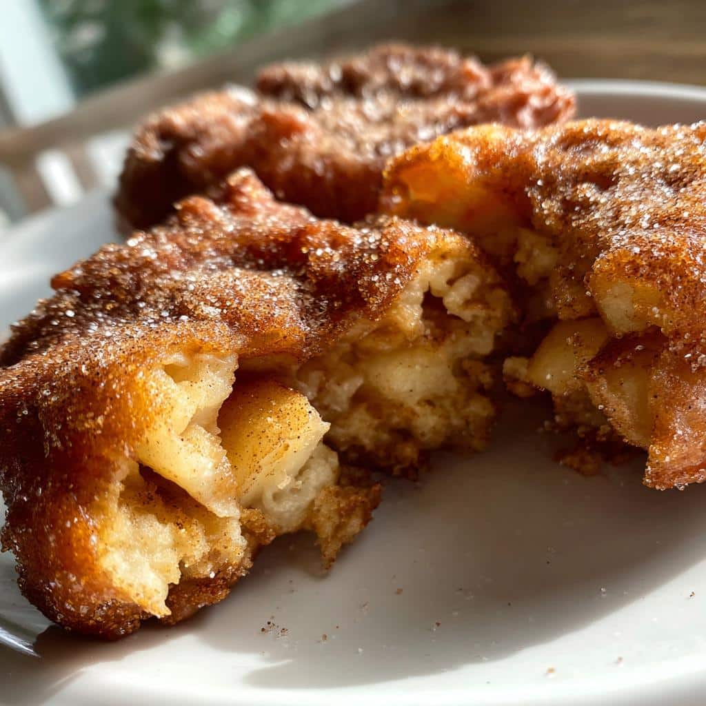 air fryer apple fritters single serve - detail 1