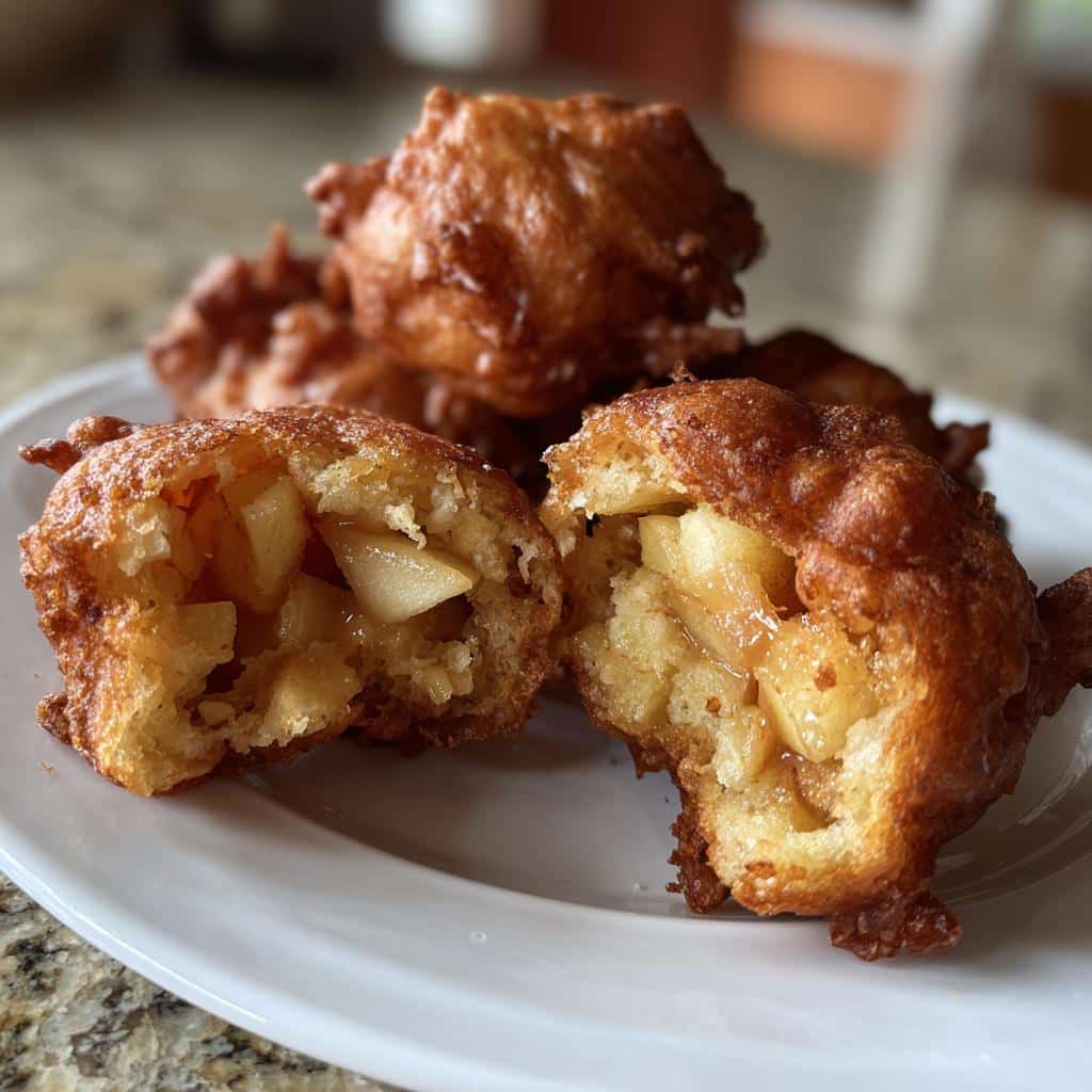 air fryer apple fritters soft center - detail 1