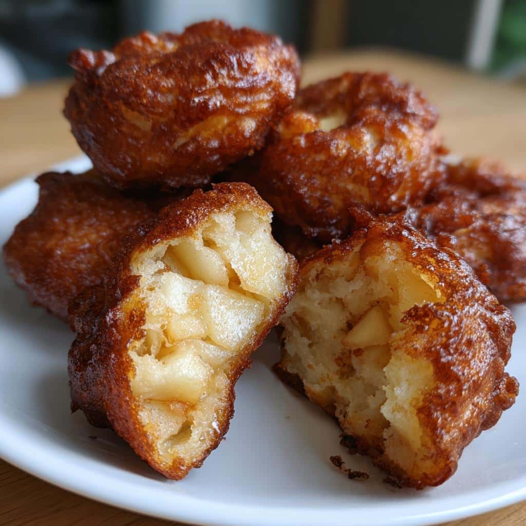 air fryer apple fritters soft center