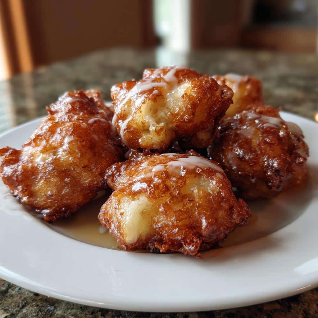 air fryer apple fritters with cake mix
