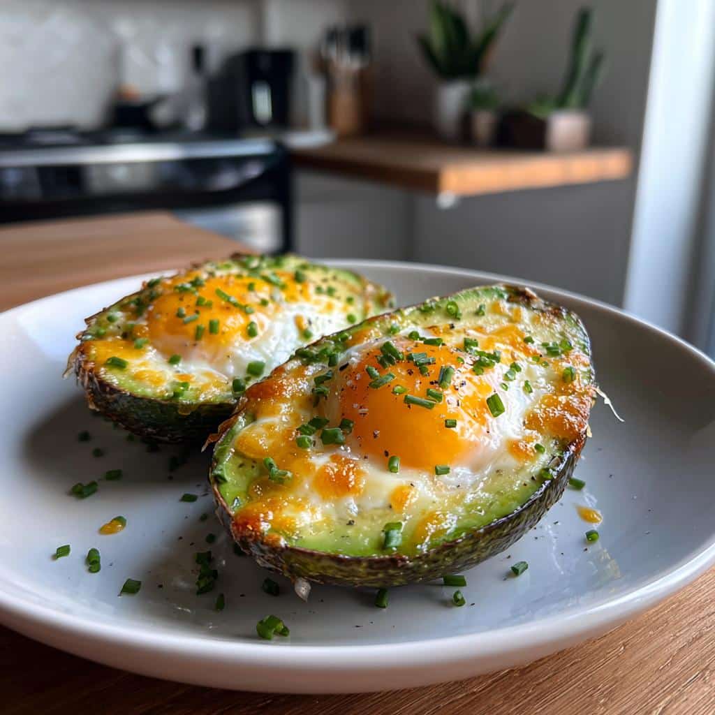 air fryer avocado egg boats breakfast delight - detail 1