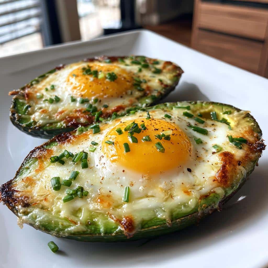 air fryer avocado egg boats breakfast delight