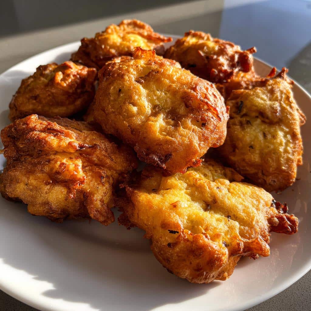 air fryer banana fritters crispy - detail 1