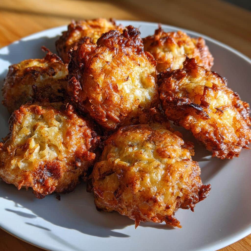 air fryer banana fritters crispy