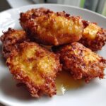 air fryer banana fritters from scratch