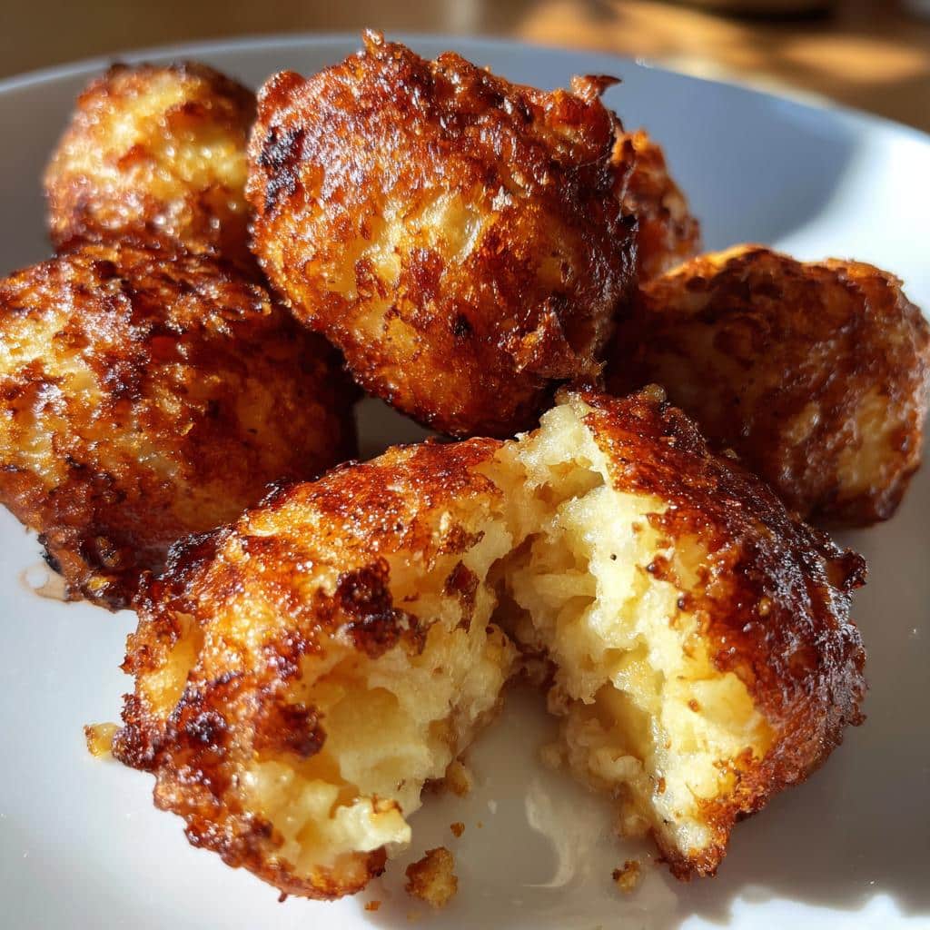 air fryer banana fritters homemade - detail 1