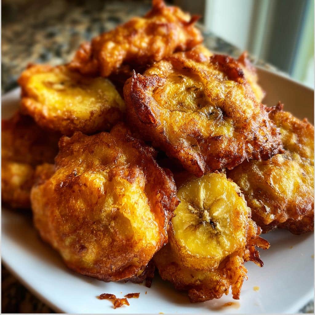 air fryer banana fritters low calorie - detail 1