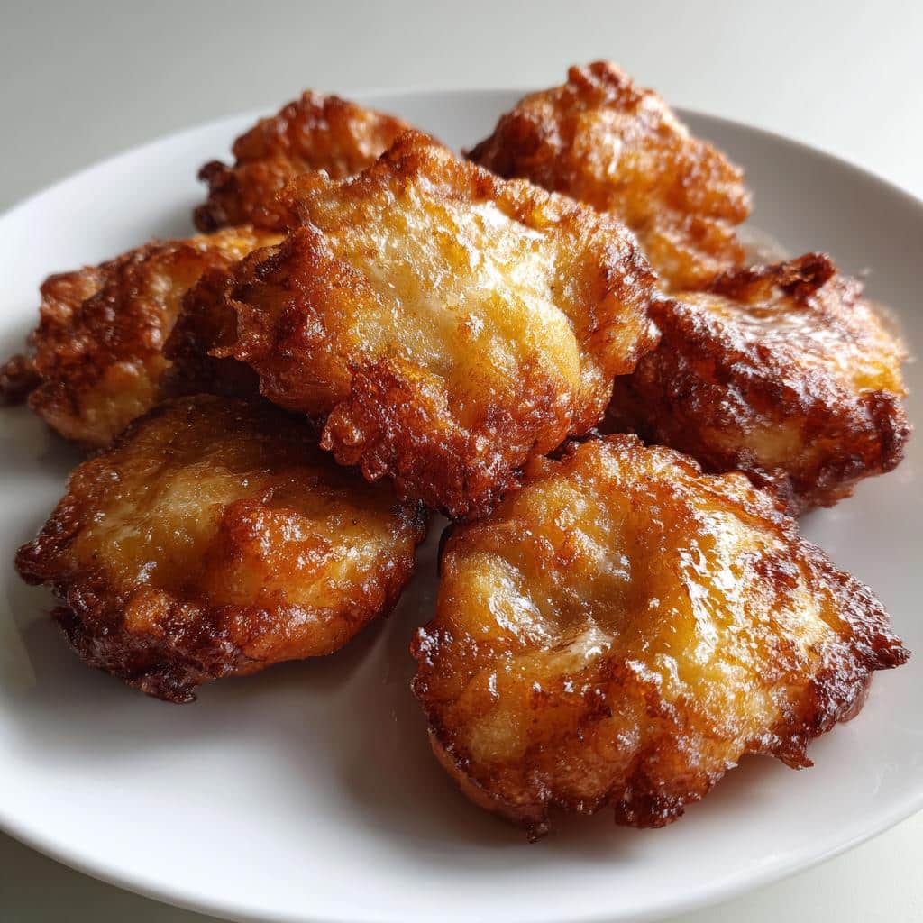 air fryer banana fritters no bake style - detail 1