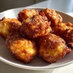 air fryer banana fritters no bake style