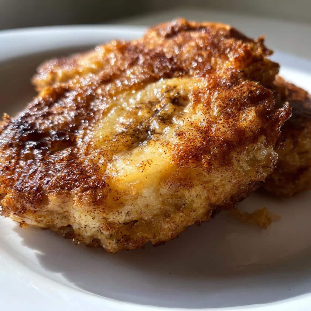 air fryer banana fritters single serve - detail 1