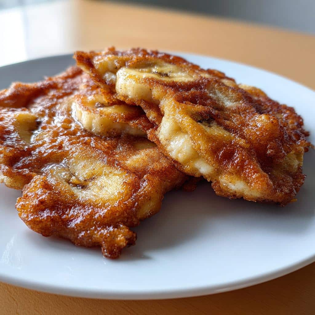 air fryer banana fritters single serve