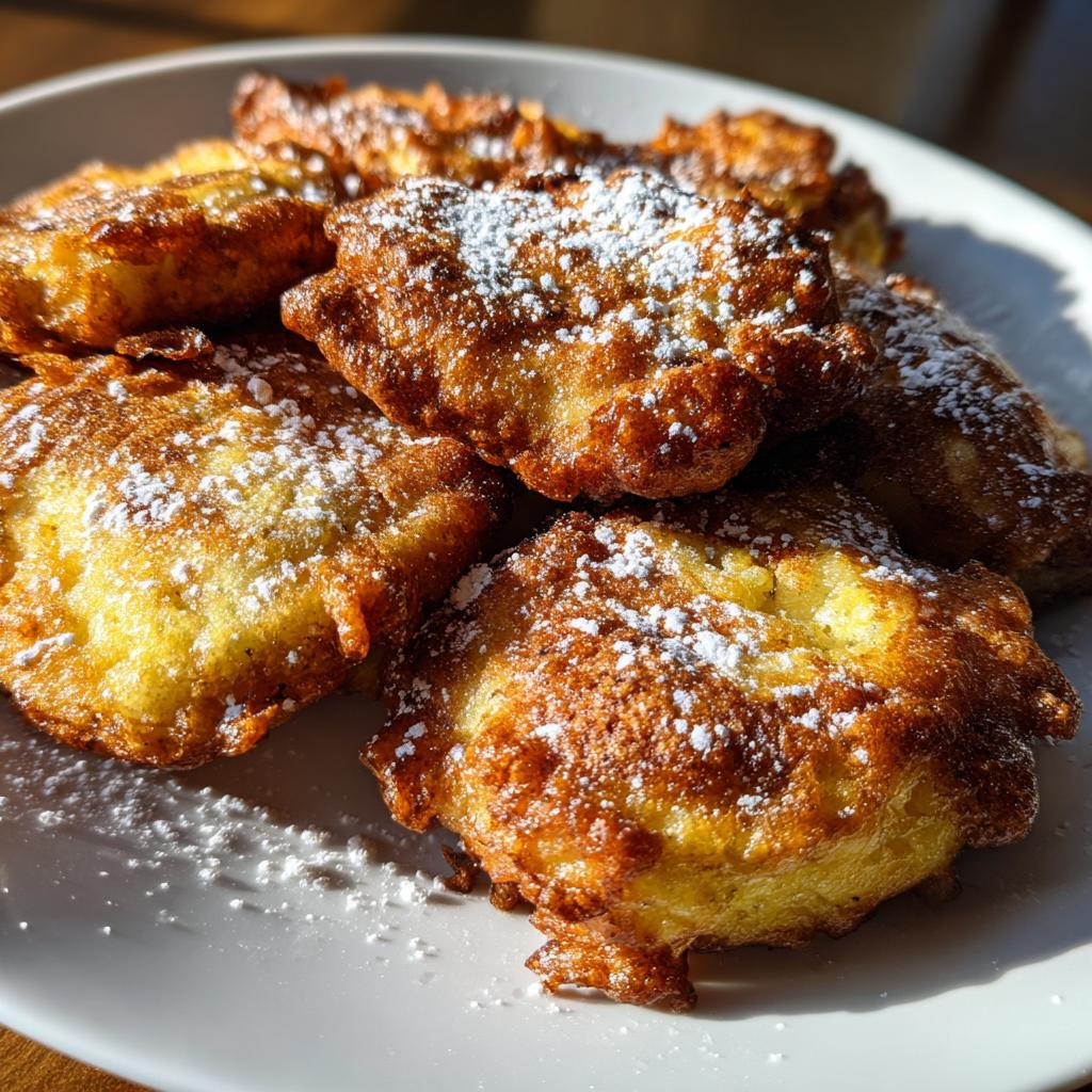 air fryer banana fritters small batch - detail 1