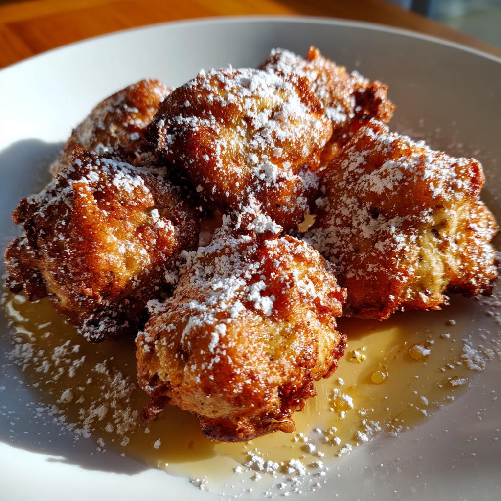 air fryer banana fritters valentines day