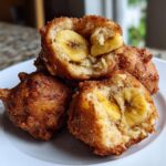 air fryer banana fritters with biscuit dough