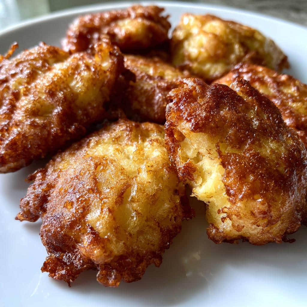 air fryer banana fritters with cake mix