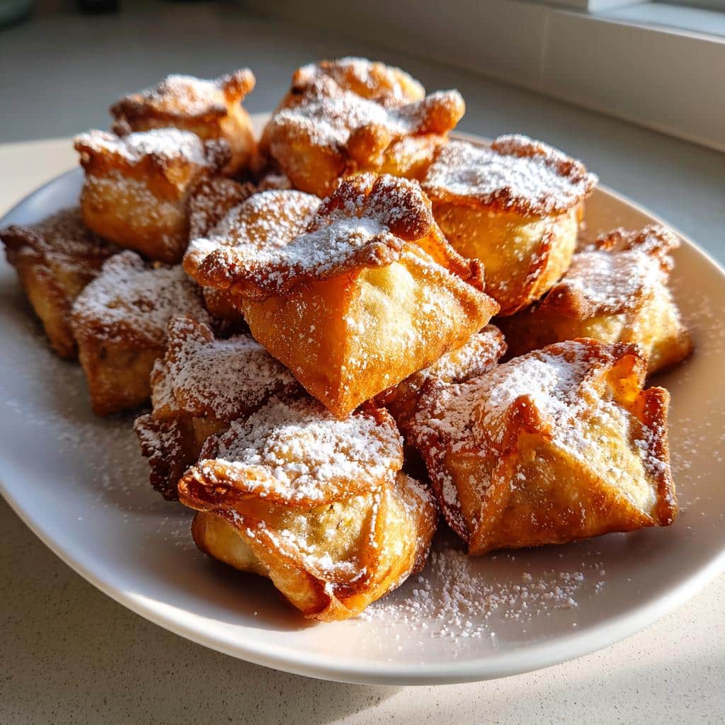 air fryer banana fritters with crescent rolls