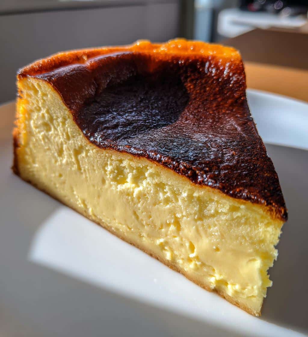 air fryer basque cheesecake 3 ingredient - detail 1