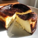 air fryer basque cheesecake 3 ingredient