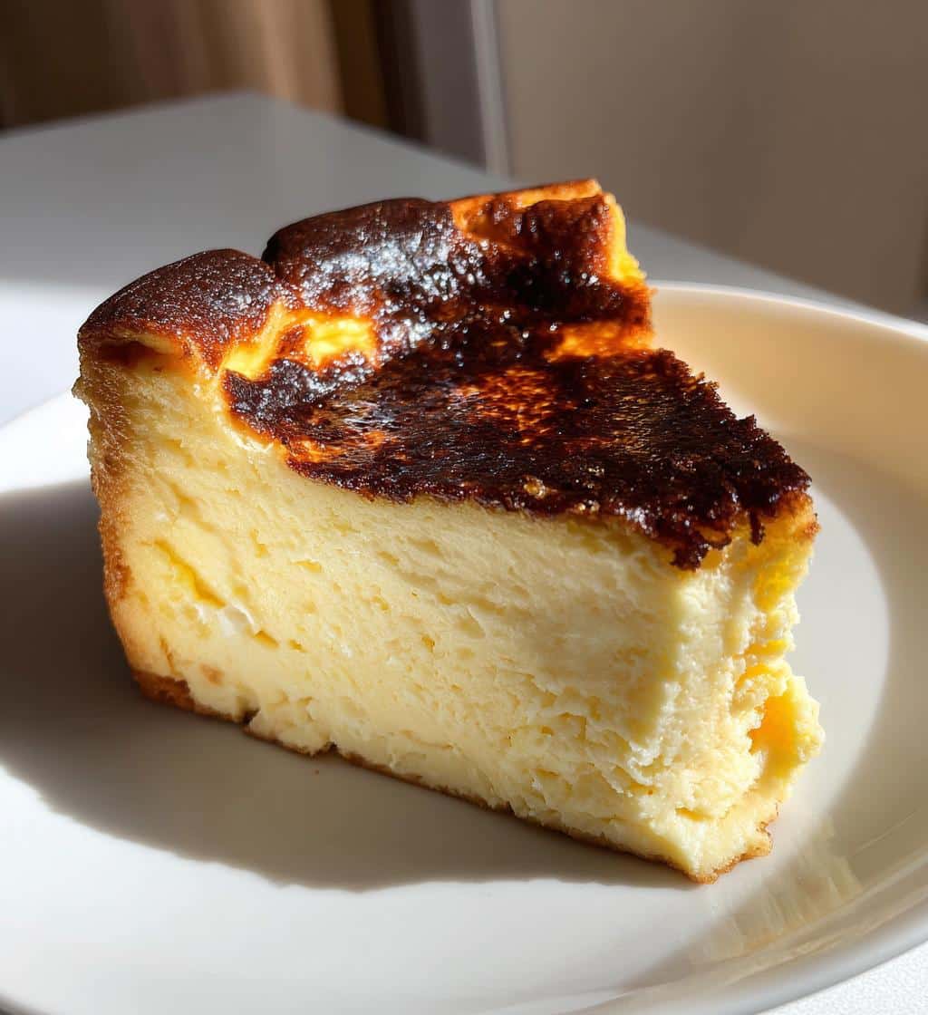 air fryer basque cheesecake 5 ingredient - detail 1