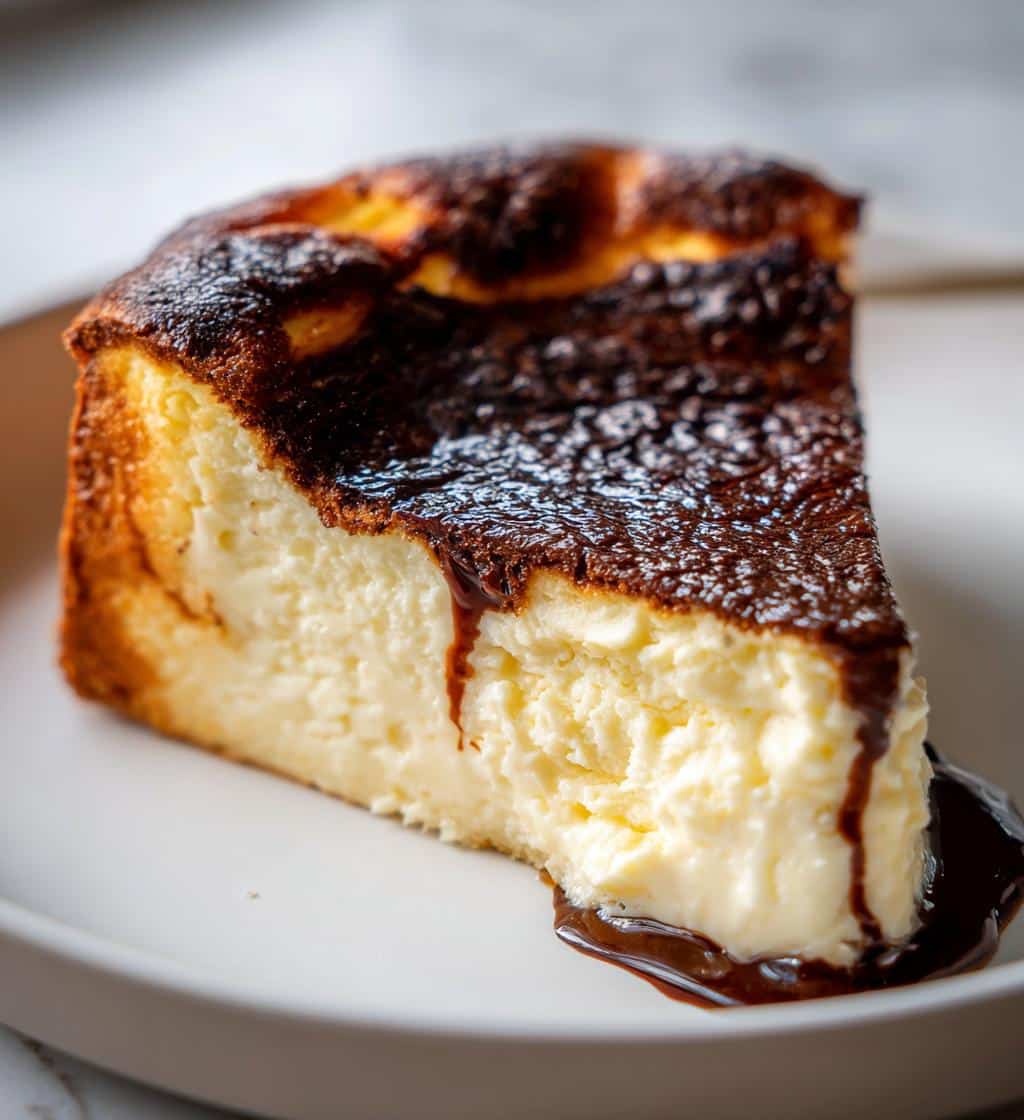 air fryer basque cheesecake 5 ingredient