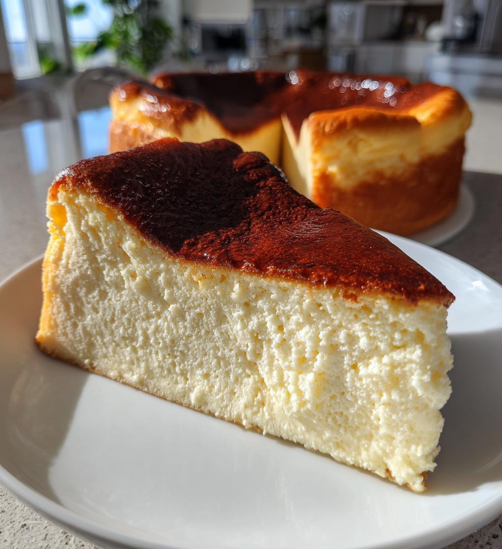 air fryer basque cheesecake 5 minute