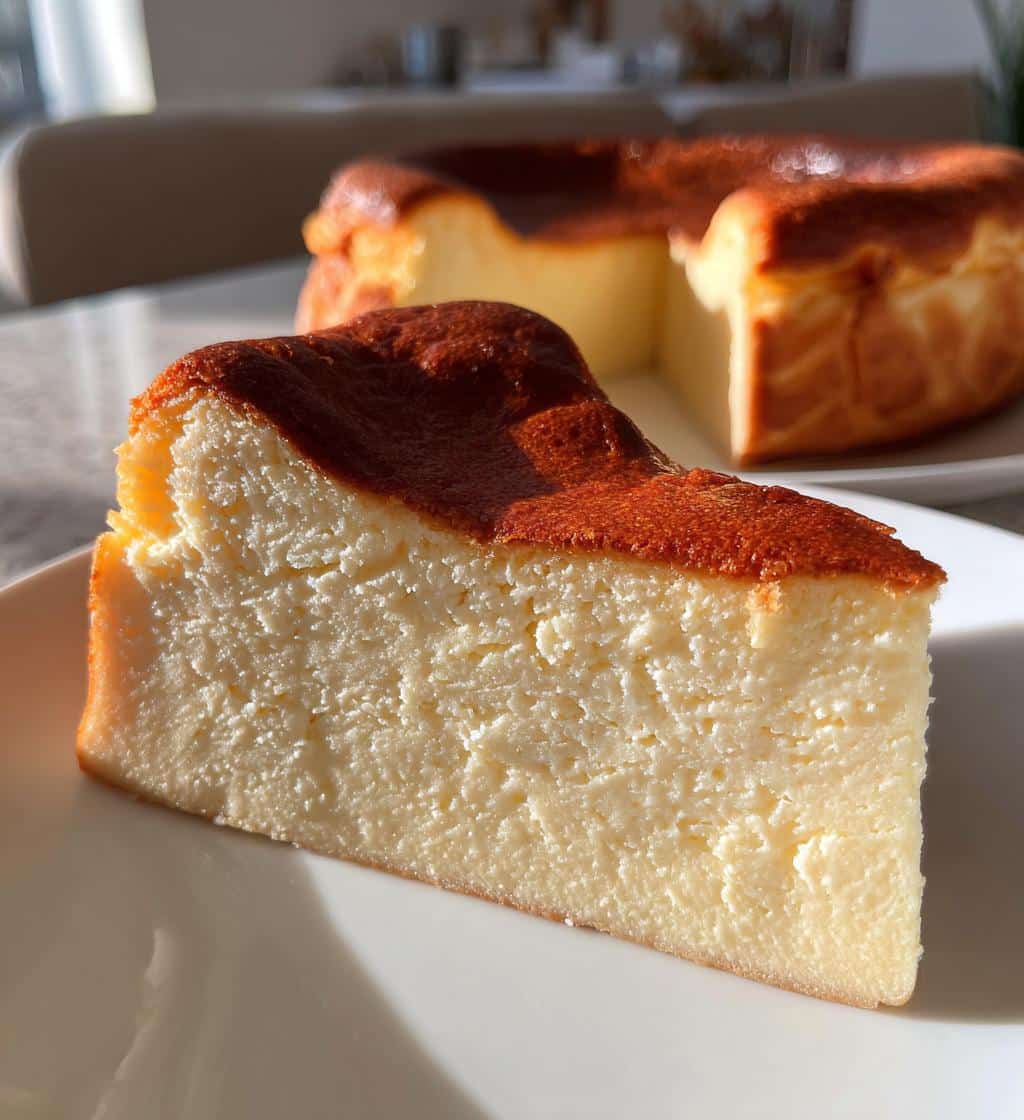 air fryer basque cheesecake for beginners