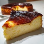 air fryer basque cheesecake from scratch