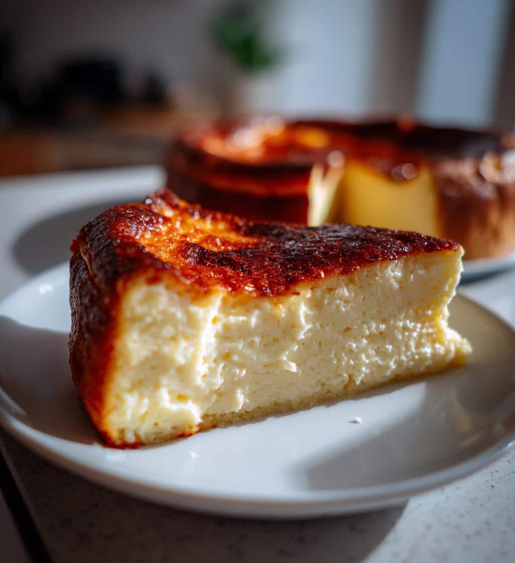 Devastatingly Easy 25-Minute Air Fryer Basque Cheesecake No Oven 4 air fryer basque cheesecake no oven - detail 1
