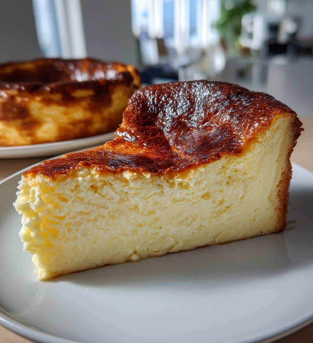 air fryer basque cheesecake party dessert