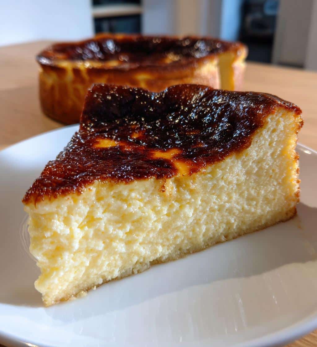 air fryer basque cheesecake quick