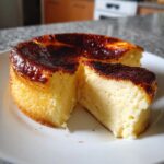 air fryer basque cheesecake winter dessert