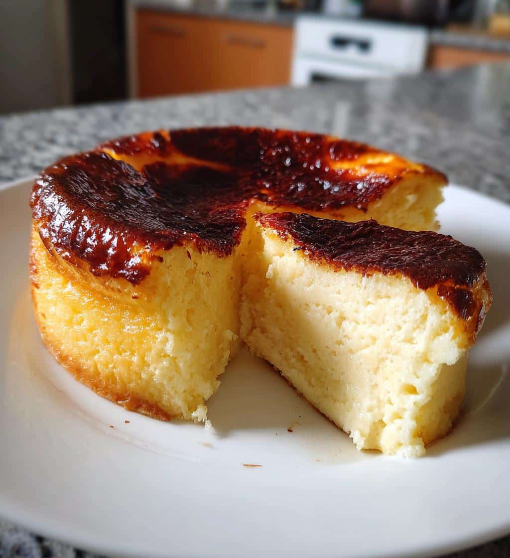 air fryer basque cheesecake winter dessert