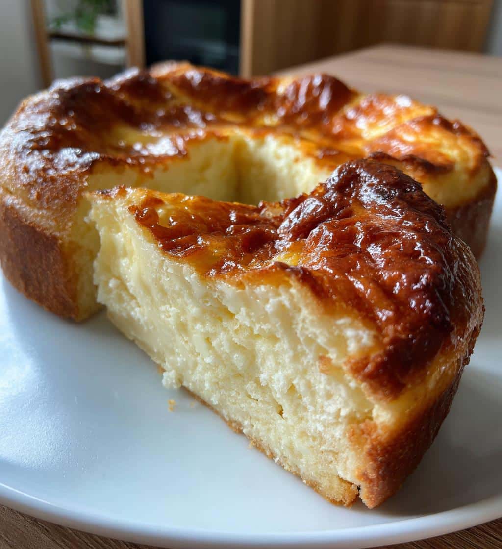 air fryer basque cheesecake with crescent rolls