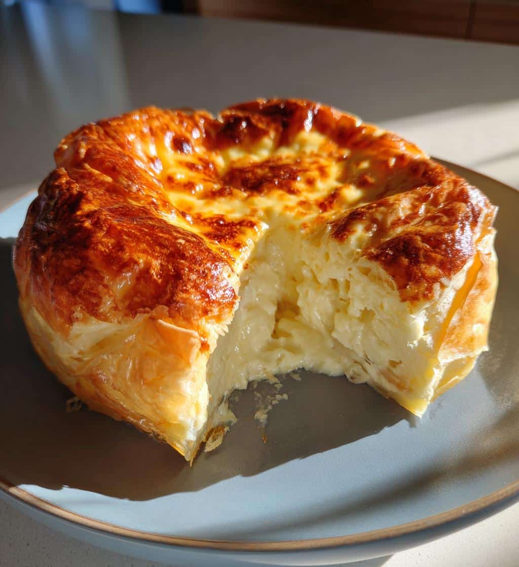 Air Fryer Basque Cheesecake with Puff Pastry - 30-Minute Decadence 4 air fryer basque cheesecake with puff pastry - detail 1