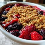 air fryer berry crisp 3 ingredient