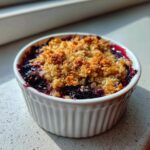 air fryer blueberry crisp 10 minute