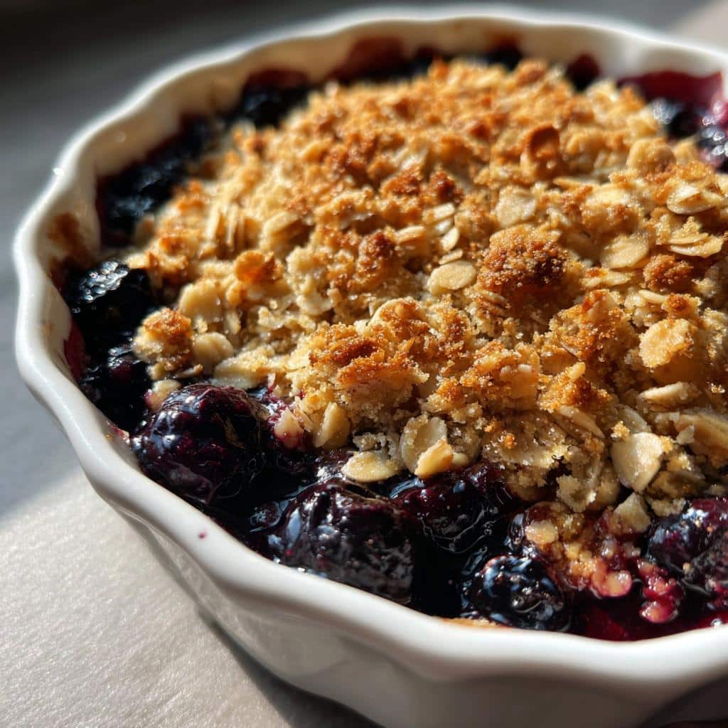 air fryer blueberry crisp budget friendly - detail 1