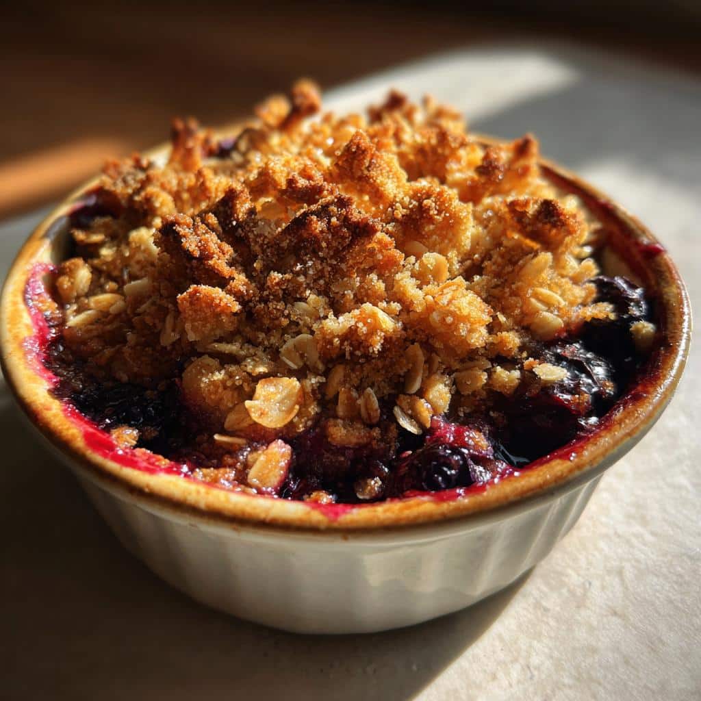 air fryer blueberry crisp budget friendly
