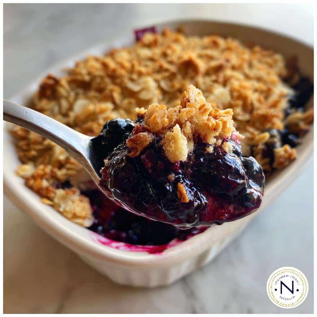 15-Minute Air Fryer Blueberry Crisp - Irresistible & Easy 4 air fryer blueberry crisp from scratch - detail 1