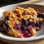 air fryer blueberry crisp healthy