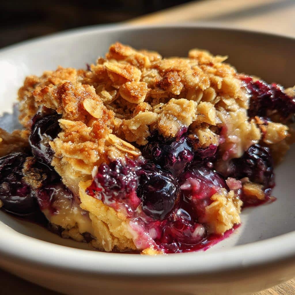 air fryer blueberry crisp healthy
