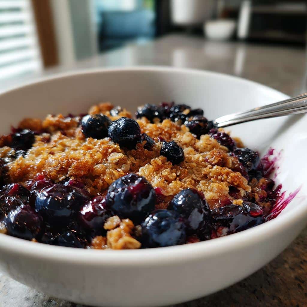 air fryer blueberry crisp kid friendly - detail 1