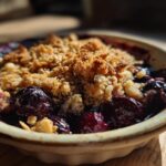 air fryer blueberry crisp low calorie