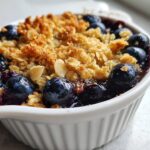 air fryer blueberry crisp quick