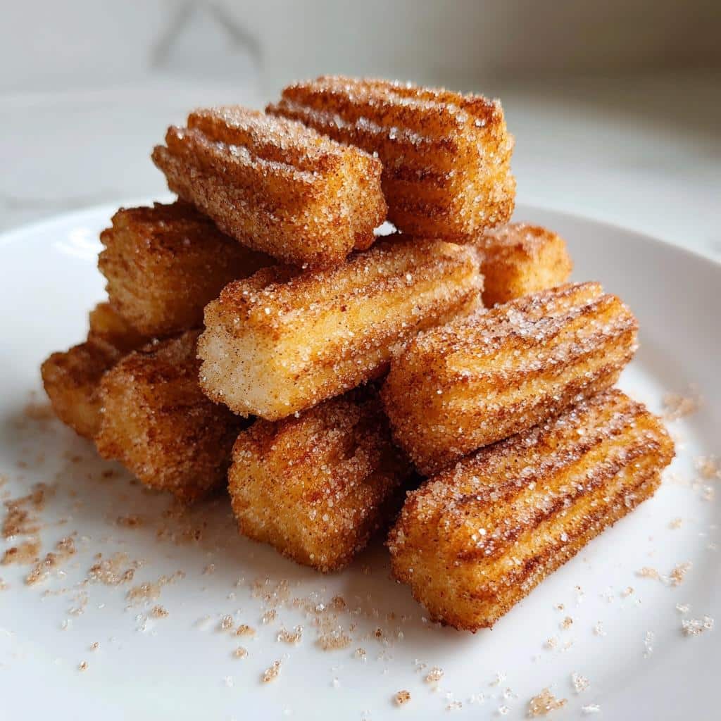 air fryer churro bites from scratch - detail 1