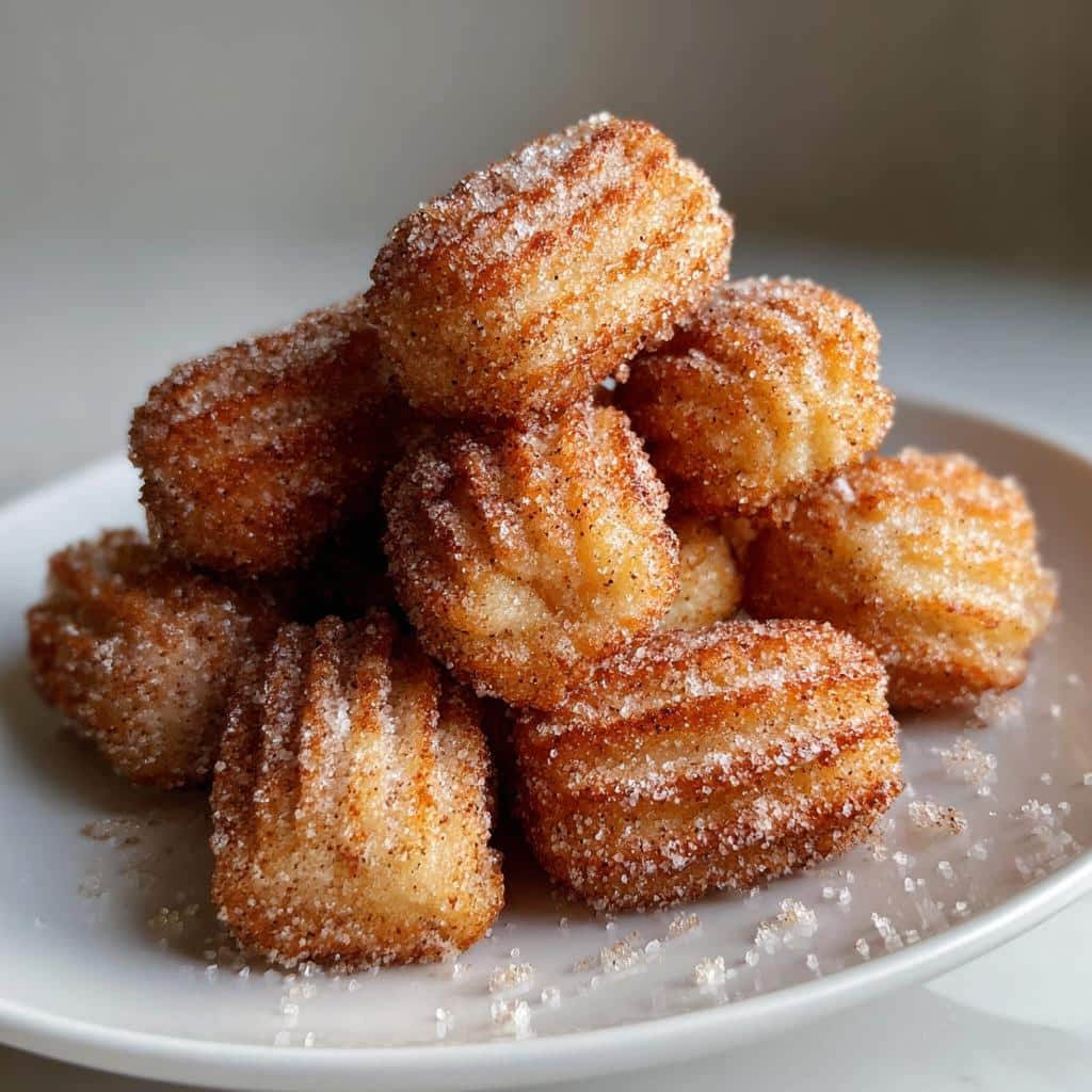air fryer churro bites from scratch