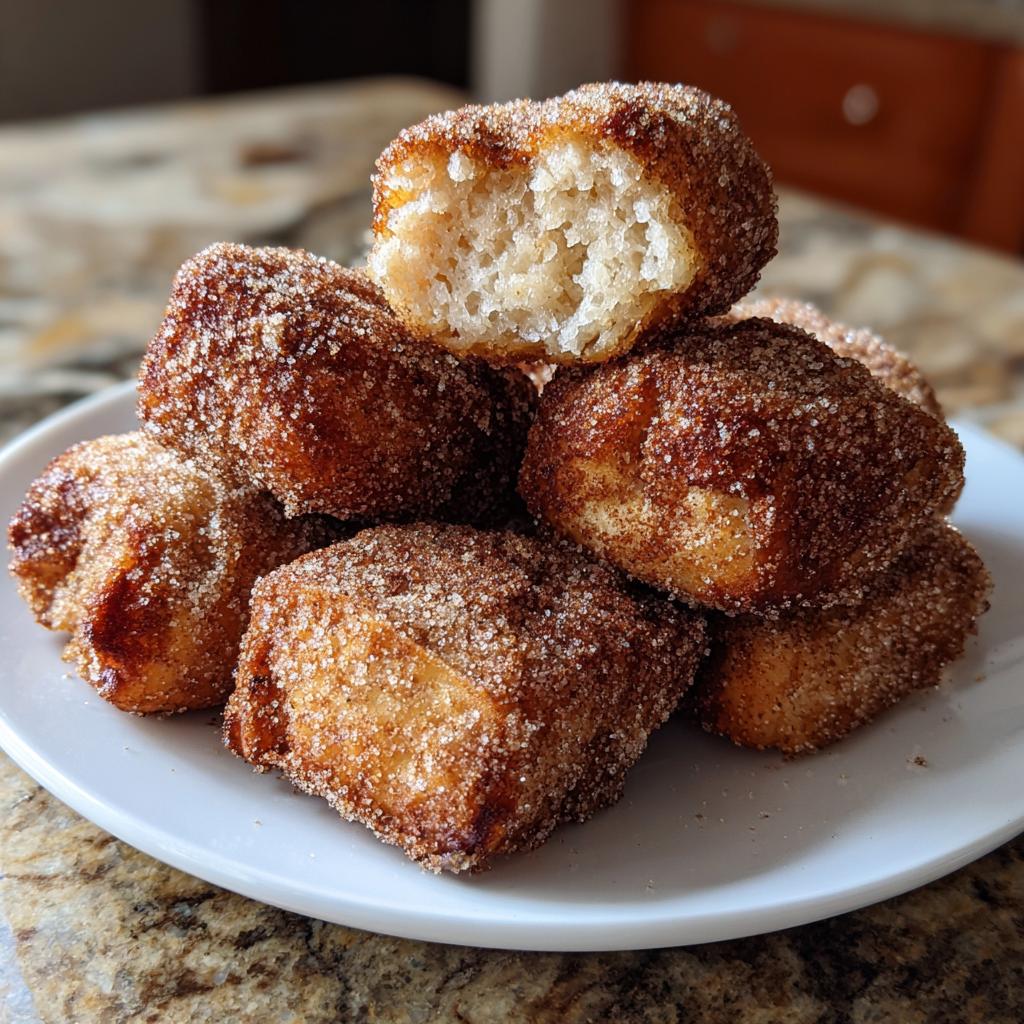 air fryer churro bites gooey - detail 1